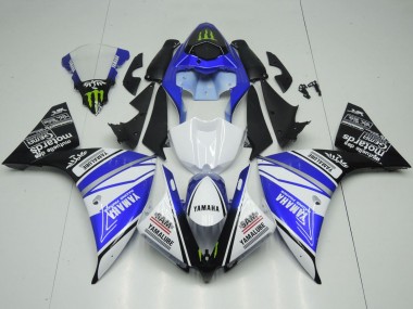Carenados Moto Yamaha YZF 1000 R1 2012-2014 - Blanco Azul Negro Verde Monstruo Yamalube