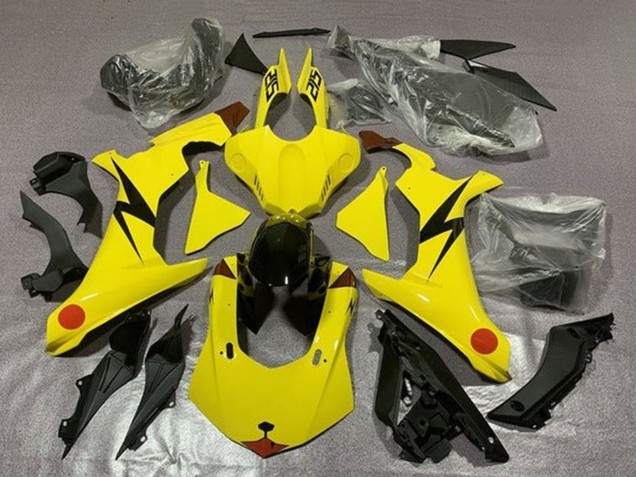 Carenados Moto Yamaha YZF 1000 R1 2015-2019 - Amarillo Rojo Pikachu