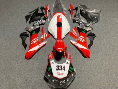 Carenados Moto Yamaha YZF 1000 R1 2015-2019 - Blanco Rojo Negro Verde Monstruo Milwaukee 334
