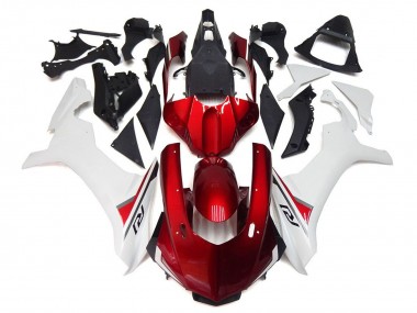 Carenados Moto Yamaha YZF 1000 R1 2015-2019 - Blanco Rojo Negro