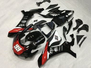 Carenados Moto Yamaha YZF 1000 R1 2015-2019 - Negro Brillante Blanco Rojo ENEOS Motul YSP 99