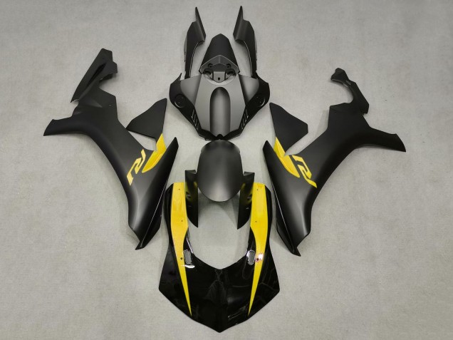 Carenados Moto Yamaha YZF 1000 R1 2020-2025 - Negro Brillante Negro Mate Amarillo