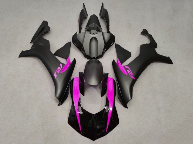 Carenados Moto Yamaha YZF 1000 R1 2020-2025 - Negro Brillante Negro Mate Rosa