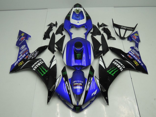 Carenados Moto Yamaha YZF 1000 R1 2004-2006 - Azul Blanco Negro Verde Monstruo Energy