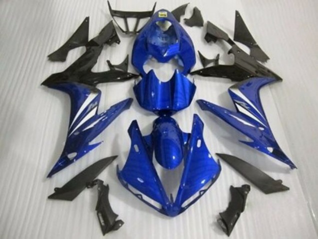 Carenado Moto Yamaha YZF 1000 R1 2004-2006 - Azul Blanco Negro Brillante