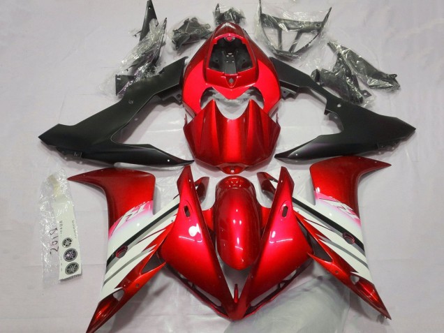 Carenados Moto Yamaha YZF 1000 R1 2004-2006 - Rojo Blanco Negro Mate