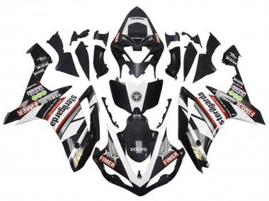 Carenados Moto Yamaha YZF 1000 R1 2007-2008 - Blanco Rojo Negro Volvo Fimer Yamalube Sterilgarda