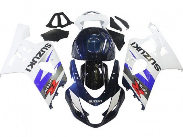 Carenados Moto Suzuki GSXR 600 / GSXR 750 2004-2005 - Blanco Azul Negro Rojo