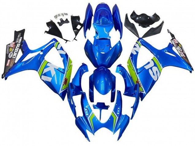Carenados Moto Suzuki GSXR 600 / GSXR 750 2006-2007 - Azul Blanco Verde Negro