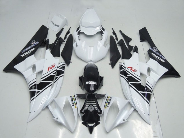 Carenados Moto Yamaha YZF R6 2006-2007 - Blanco Negro Brillante Motul Michelin