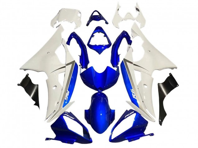 Carenado Moto Yamaha YZF R6 2008-2016 - Blanco Azul Negro