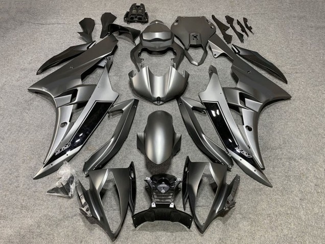 Carenados Moto Yamaha YZF R6 2008-2016 - Gris Mate Negro Brillante