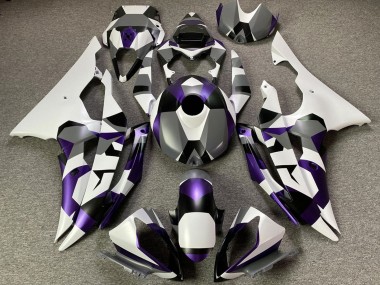 Carenados Moto Yamaha YZF R6 2008-2016 - Blanco Púrpura Gris Negro Camouflage