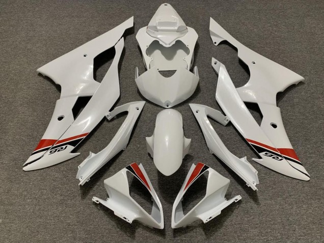 Kits Carenados Moto Yamaha YZF R6 2008-2016 - Blanco Perla Rojo