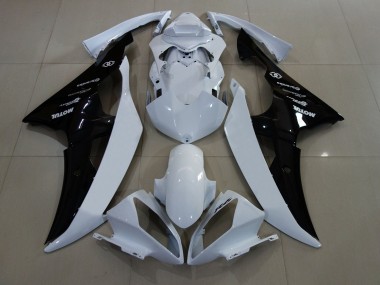 Carenados Moto Yamaha YZF R6 2008-2016 - Blanco Negro Brillante