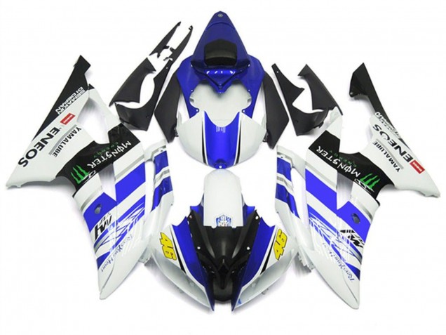 Carenados Moto Yamaha YZF R6 2008-2016 - Blanco Azul Negro Brillante Verde Monstruo ENEOS 46