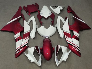 Carenados Moto Yamaha YZF R6 2008-2016 - Blanco Rojo Caramelo
