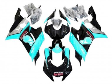 Carenados Moto Yamaha YZF R6 2017-2025 - Turquesa Azul Negro Brillante Petronas
