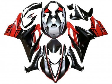 Carenados Moto Triumph Daytona 675 Triple 2013-2016 - Plata Rojo Negro Brillante
