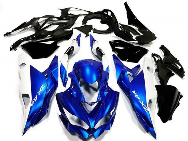 Carenados Moto Kawasaki ZX4R ZX-4RR 2019-2025 - Blanco Azul