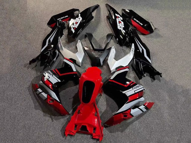 Carenados Moto Honda ADV160 2022-2024 - Plata Rojo Negro Brillante
