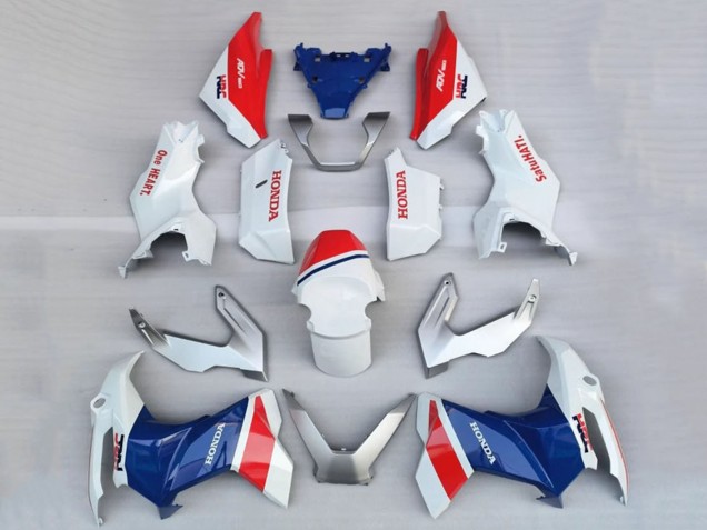 Carenados Moto Honda ADV160 2022-2024 - Blanco Rojo Azul HRC