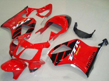 Carenados Moto Honda VTR1000 2000-2006 - Rojo Negro Raya