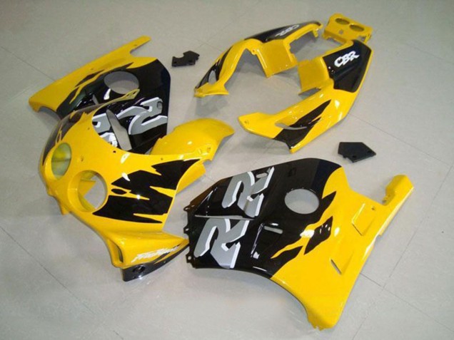 Carenado Moto Honda CBR250RR MC22 1990-1998 - Amarillo Negro Brillante