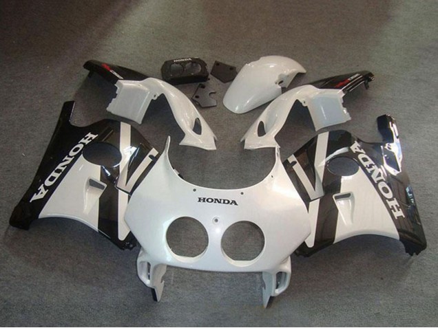 Kits Carenado Moto Honda CBR250RR MC22 1990-1998 - Blanco Negro Brillante