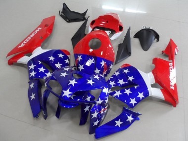 Carenados Moto Honda CBR600RR 2005-2006 - Rojo Azul Blanco American Flag