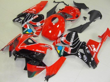 Carenados Moto Honda CBR600RR 2005-2006 - Rojo Azul Amarillo Negro Brillante JOMO