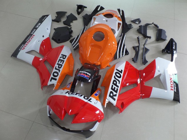 Kits Carenado Moto Honda CBR600RR 2013-2026 - Naranja Blanco Rojo Negro Brillante Repsol