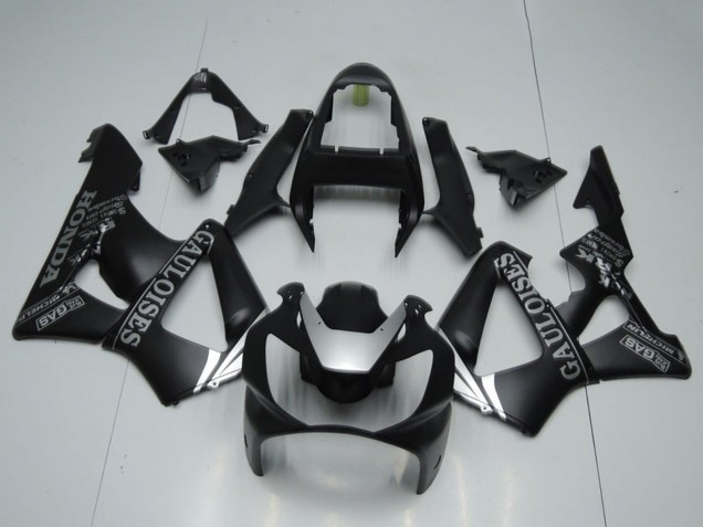 Carenados Moto Honda CBR900RR 929 2000-2001 - Negro Mate Plata Cauloises