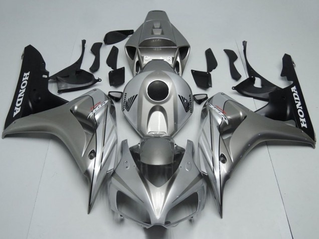 Carenado Moto Honda CBR1000RR 2006-2007 - Plata Negro Mate