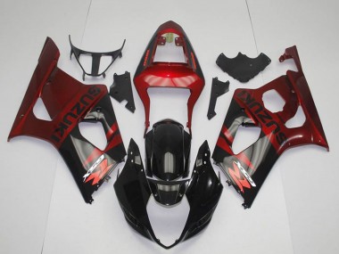 Carenado Moto Suzuki GSXR 1000 2003-2004 - Rojo Negro Brillante
