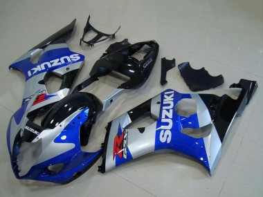 Carenados Moto Suzuki GSXR 1000 2003-2004 - Plata Azul Negro Brillante Rojo