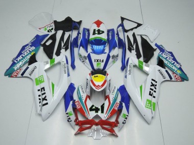 Carenados Moto Suzuki GSXR 1000 2009-2016 - Blanco Azul Rojo Amarillo Verde Fixi 41