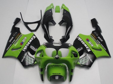 Carenados Moto Kawasaki ZX7R 1996-2003 - Verde Negro Brillante Monstruo Elf