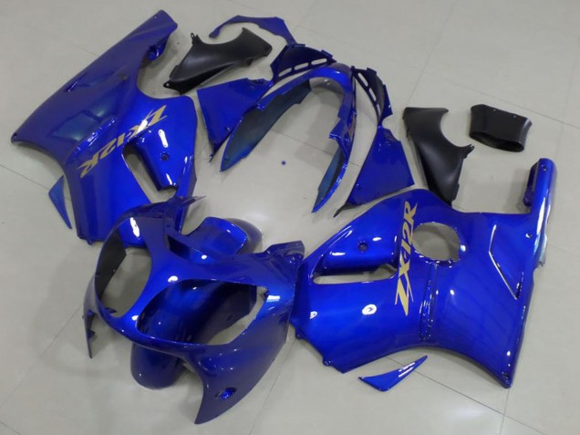 Carenados Moto Kawasaki ZX12R 2000-2001 - Azul Oro Calcomanías