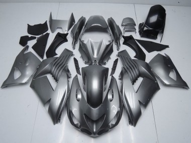 Carenados Moto Kawasaki ZX14R ZZR1400 2006-2011 - Gris Brillante