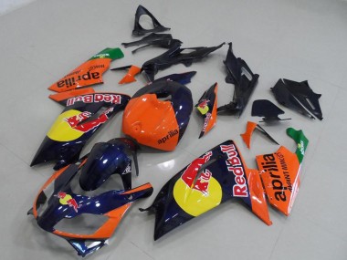 Carenados Moto Aprilia RS125 2006-2011 - Naranja Rojo Amarillo Azul Oscuro Rojo Bull