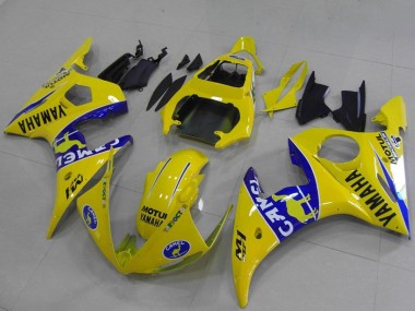 Carenados Moto Yamaha YZF R6 2003-2004 - Amarillo Azul Camello
