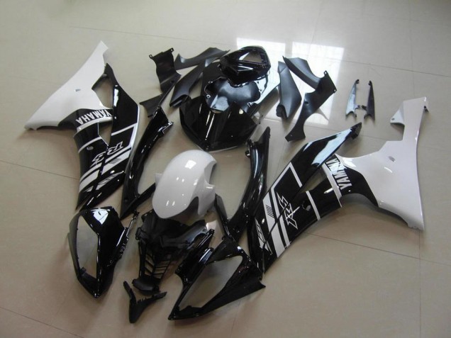 Carenado Moto Yamaha YZF R6 2008-2016 - Blanco Negro Brillante