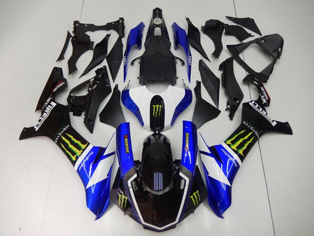 Carenados Moto Yamaha YZF R1 2015-2019 - Azul Blanco Negro Brillante Verde Monstruo