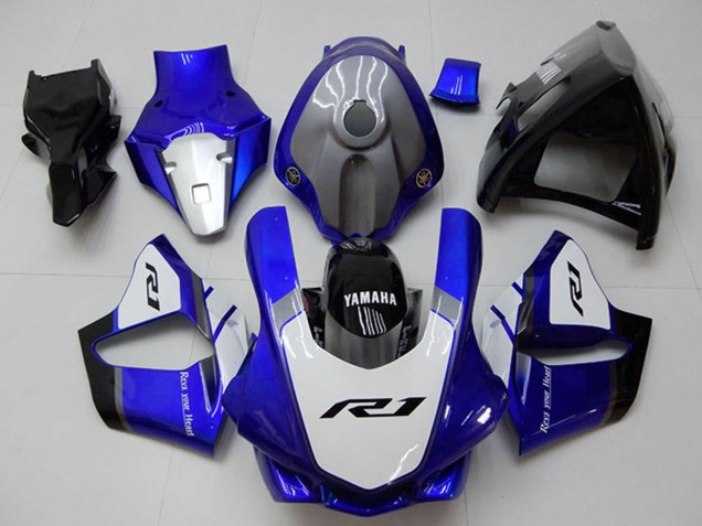 Carenados Moto Yamaha YZF R1 2015-2019 - Blanco Azul Negro Brillante