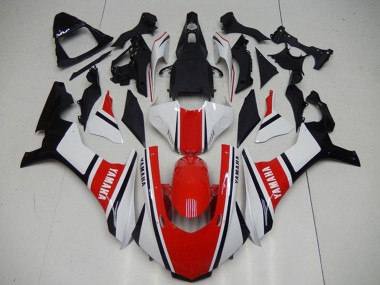 Carenados Moto Yamaha YZF R1 2015-2019 - Blanco Rojo Negro