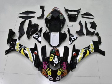 Carenados Moto Yamaha YZF R1 2015-2019 - Negro Blanco Amarillo Rosa Tiburón