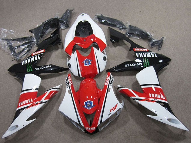 Carenados Moto Yamaha YZF R1 2004-2006 - Blanco Rojo Negro Verde Motul Monstruo