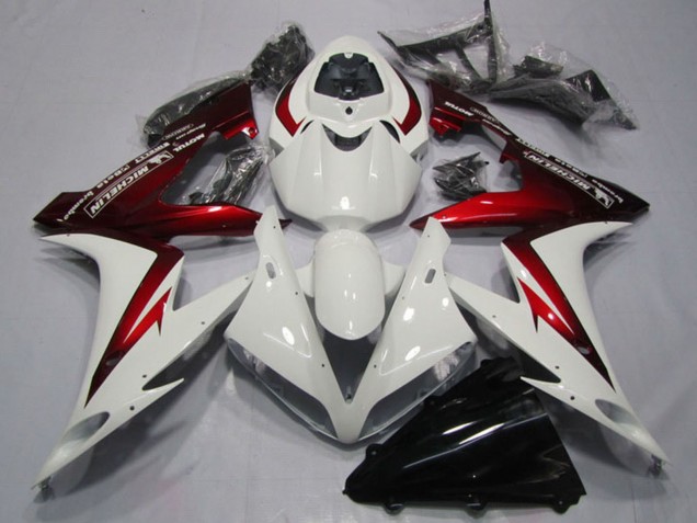 Carenados Moto Yamaha YZF R1 2004-2006 - Blanco Rojo Michelin