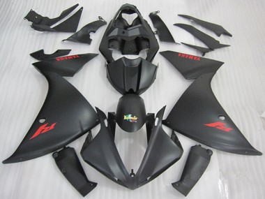 Carenados Moto Yamaha YZF R1 2009-2011 - Negro Mate Rojo Calcomanía